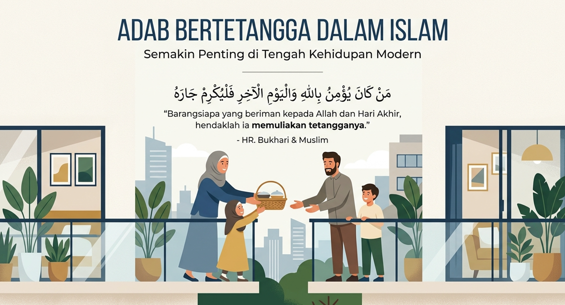 Adab Bertetangga dalam Islam yang Semakin Penting di Tengah Kehidupan Modern